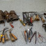 vsrious tools used for wiring and repotting